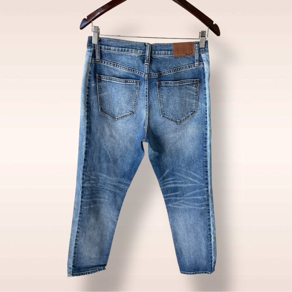 Madewell Cruiser Straight Crop Jeans: Pieced Edition - Picture 4 of 7